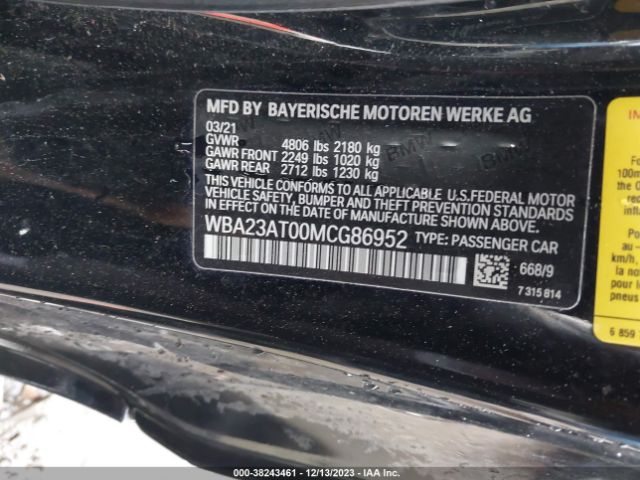 WBA23AT00MCG86952 BMW 430I