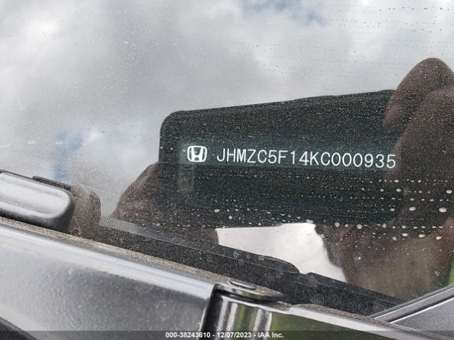 JHMZC5F14KC000935 Honda CLARITY PLUG-IN HYBRID