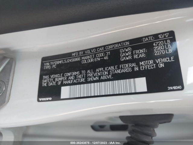 2018 VOLVO S60 YV126MFL5J2456866 Photo 8