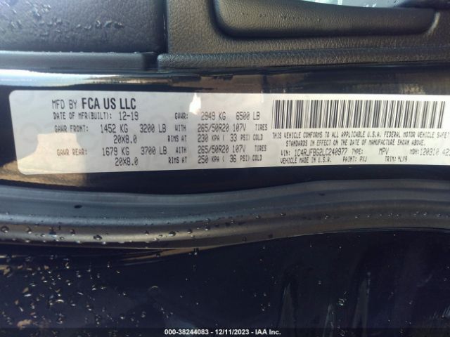 2020 JEEP GRAND CHEROKEE 1C4RJFBG2LC240977 Photo 8