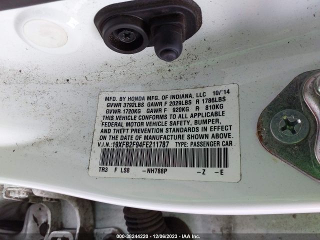 19XFB2F94FE211787 Honda Civic Ex-l