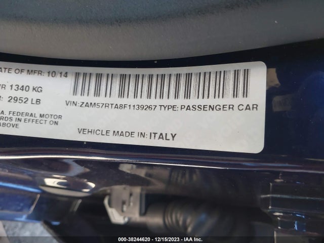 ZAM57RTA8F1139267 Maserati Ghibli S Q4