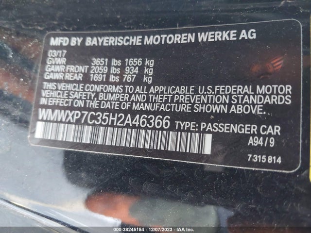 2017 MINI HARDTOP WMWXP7C35H2A46366 Photo 8