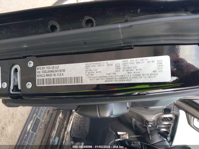 1C4GJXAN6LW316745 Jeep Wrangler Sport S