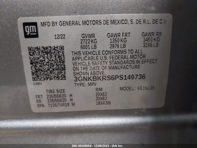 Chevrolet Blazer Awd Rs 2023 3GNKBKRS6PS149736 Image 9