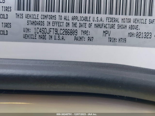Dodge Durango Pursuit 2020 1C4SDJFT9LC286809 Image 9