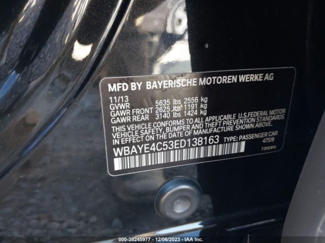 WBAYE4C53ED138163 BMW 740LI