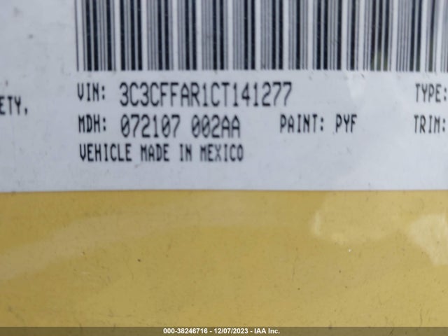 2012 FIAT 500 3C3CFFAR1CT141277 Photo 8