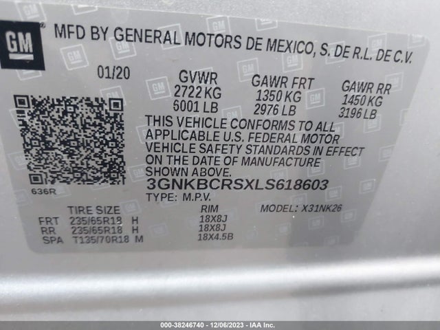 Chevrolet Blazer Fwd 2lt 2020 3GNKBCRSXLS618603 Image 9