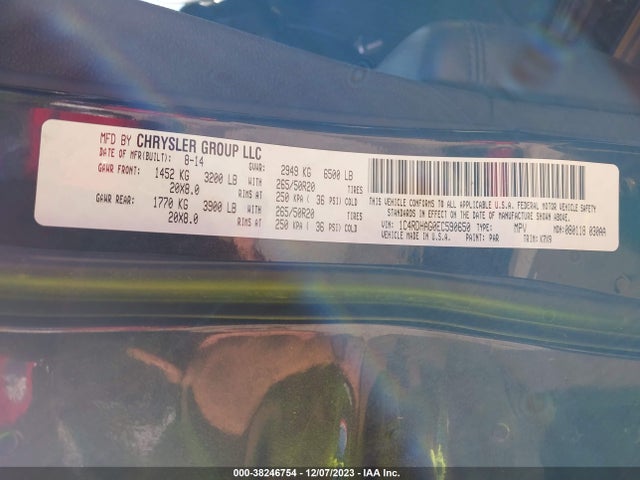 Dodge Durango Sxt 2014 1C4RDHAG0EC590650 Image 9