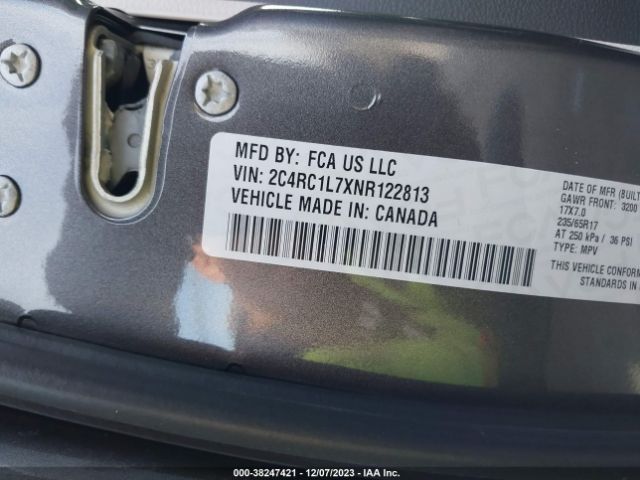 2C4RC1L7XNR122813 Chrysler Pacifica Hybrid Touring L