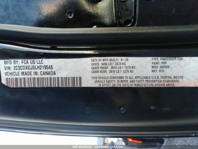 2C3CDXGJ5LH219548 Dodge Charger Scat Pack