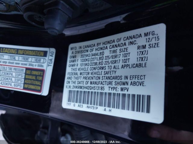 2HKRM3H42GH513185 Honda CR-V SE