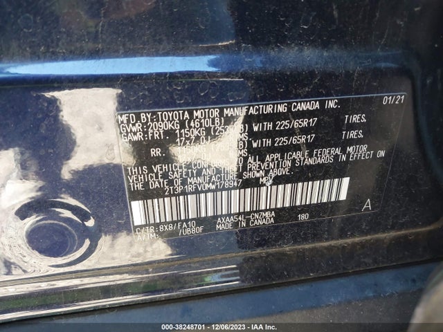 Toyota Rav4 Xle 2021 2T3P1RFV0MW178947 Image 9