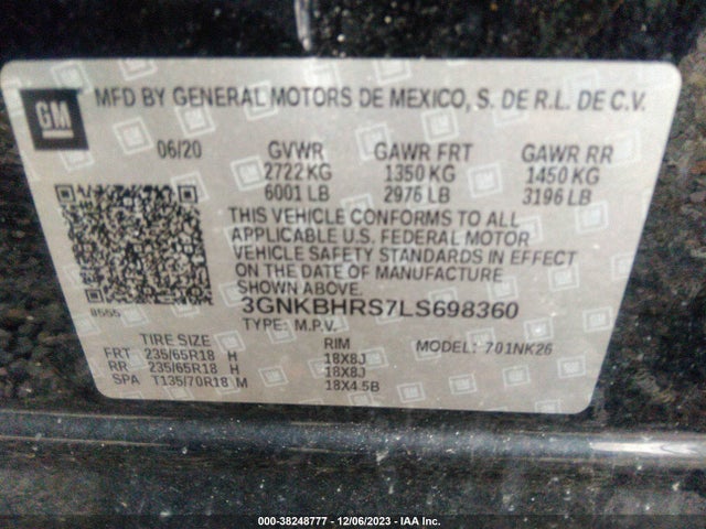 Chevrolet Blazer Awd 2lt 2020 3GNKBHRS7LS698360 Image 9