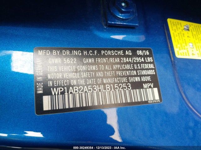 2017 PORSCHE MACAN WP1AB2A53HLB15253 Photo 8