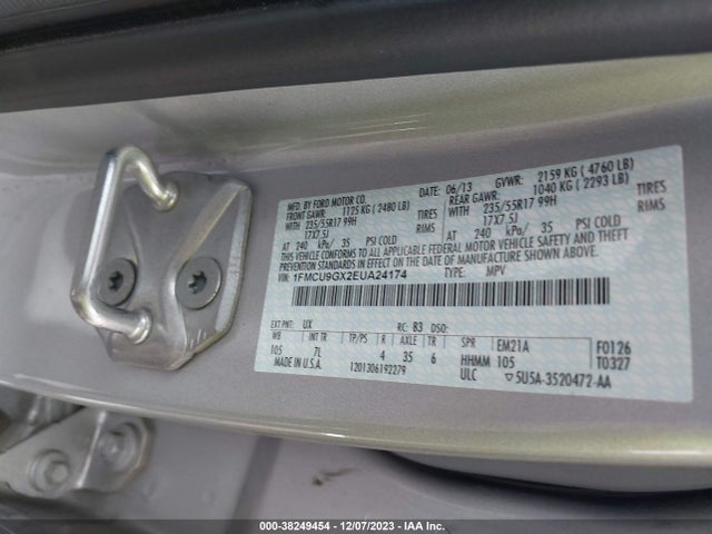 Ford ESCAPE SE 2014 1FMCU9GX2EUA24174 Image 9