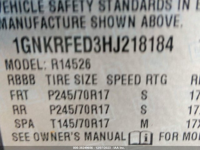 Chevrolet Traverse Ls 2017 1GNKRFED3HJ218184 Image 9