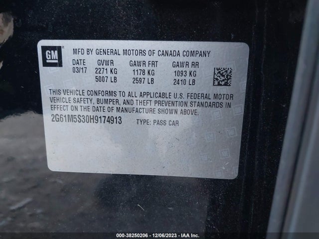 Cadillac XTS LUXURY 2017 2G61M5S30H9174913 Image 9
