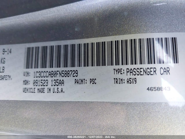 Chrysler 200 Limited 2015 1C3CCCAB0FN588729 Image 9