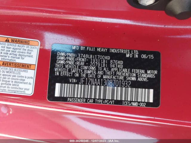 JF1ZNAA13G8701932 Scion FR-S