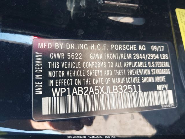 WP1AB2A5XJLB32511 Porsche MACAN S