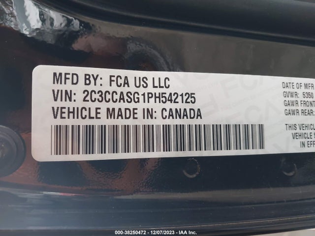 2C3CCASG1PH542125 Chrysler 300 Touring L Awd