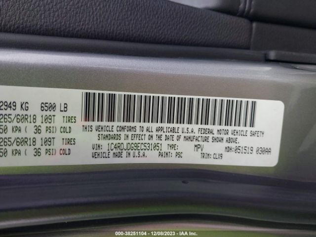1C4RDJDG9EC531051 Dodge DURANGO LIMITED