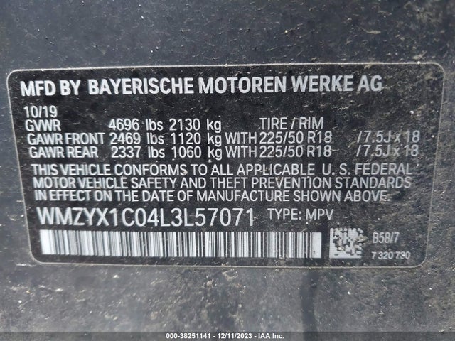2020 MINI COUNTRYMAN WMZYX1C04L3L57071 Photo 8