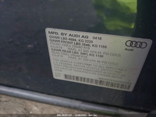 WA1EFCFSXGR022005 Audi Q3 2.0t Premium Plus