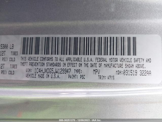 2018 JEEP WRANGLER UNLIMITED 1C4HJXDG5JW129947 Photo 8