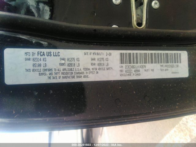 2020 DODGE CHARGER 2C3CDXBG1LH143970 Photo 8