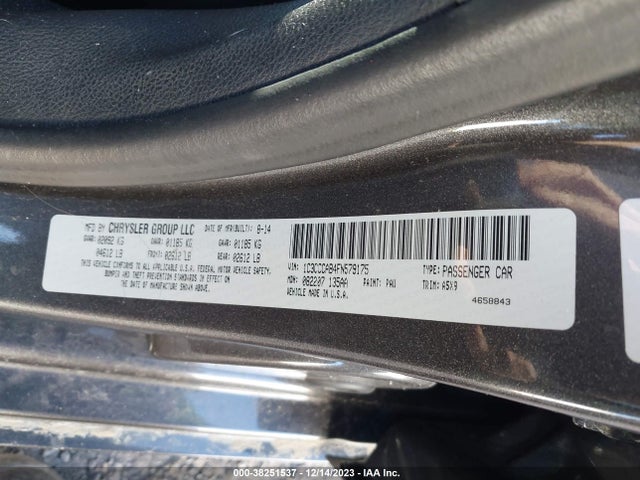 Chrysler 200 Limited 2015 1C3CCCAB4FN579175 Image 9
