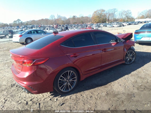 2018 HYUNDAI ELANTRA SPORT VIN: KMHD04LB0JU500591