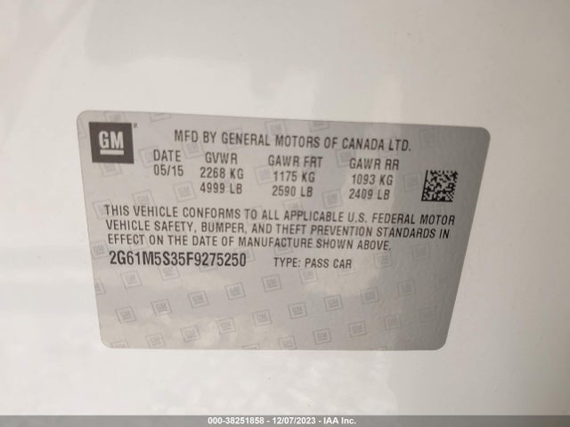 Cadillac XTS LUXURY 2015 2G61M5S35F9275250 Image 63