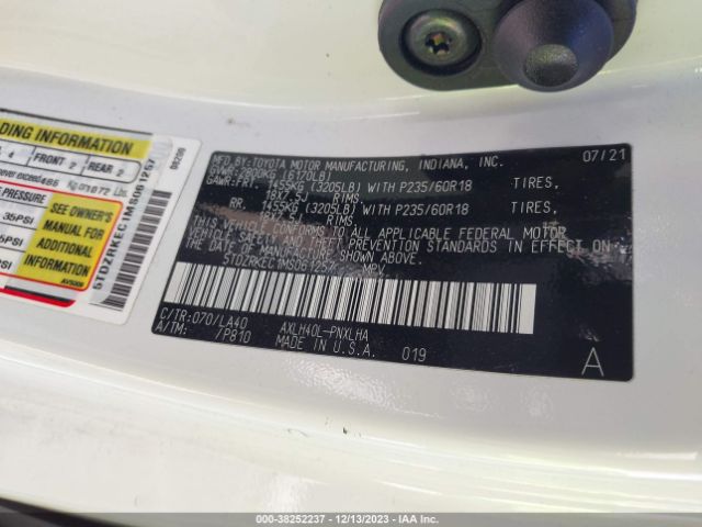 5TDZRKEC1MS061257 Toyota Sienna Limited