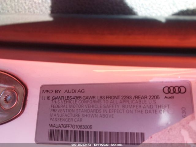 WAUA7GFF7G1063005 Audi A3 1.8t Premium