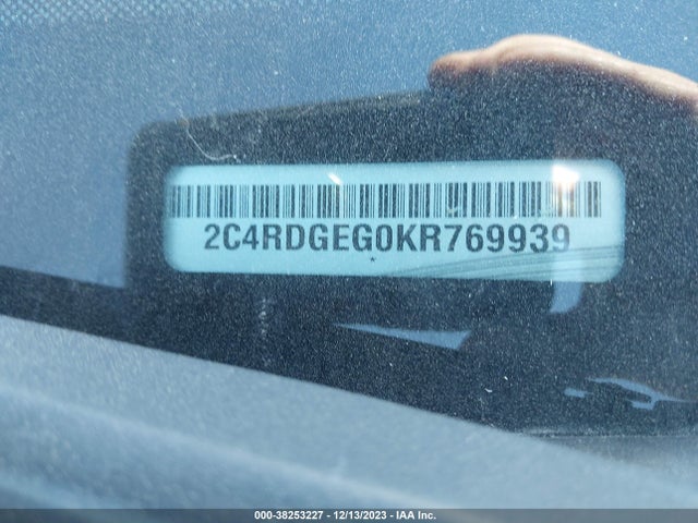 Dodge Grand Caravan Gt 2019 2C4RDGEG0KR769939 Image 9