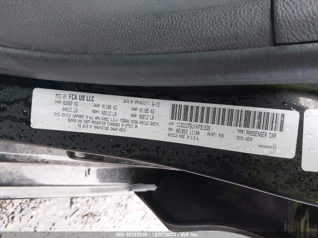 Chrysler 200 LX 2015 1C3CCCFB1FN731535 Image 9