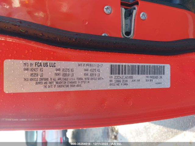 2C3CDXJG1JH210999 Dodge Charger Gt Awd