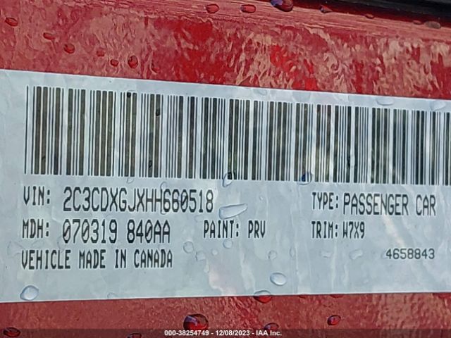2C3CDXGJXHH660518 Dodge Charger R/t Scat Pack