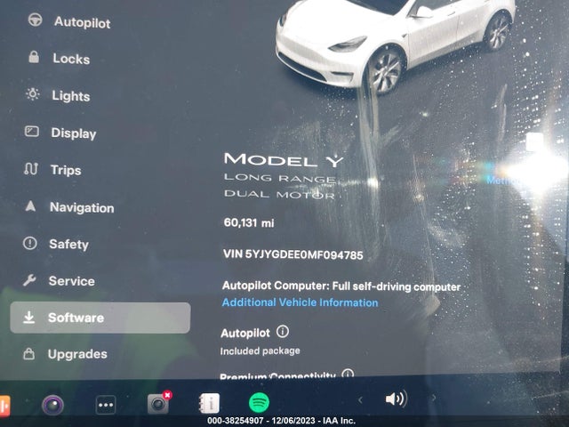 5YJYGDEE0MF094785 Tesla Model Y Long Range Dual Motor All-wheel Drive