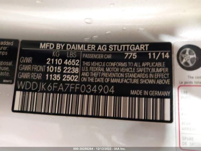 2015 MERCEDES-BENZ SL 400 WDDJK6FA7FF034904 Photo 8