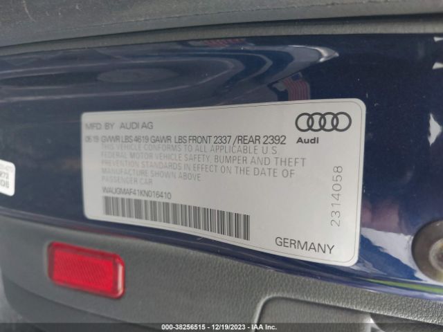 WAUGMAF41KN016410 Audi A4 40 Premium