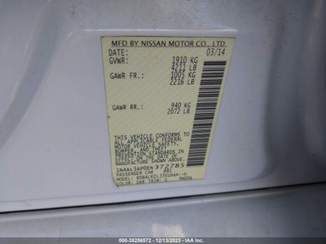 1N4AL3AP0EN372785 Nissan Altima 2.5 S