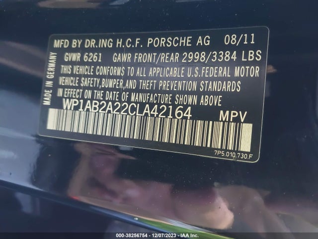 2012 PORSCHE CAYENNE WP1AB2A22CLA42164 Photo 8