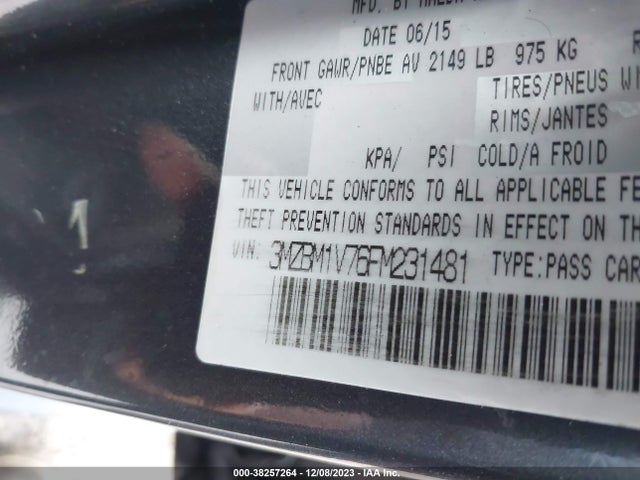 Mazda Mazda3 I Touring 2015 3MZBM1V76FM231481 Image 9