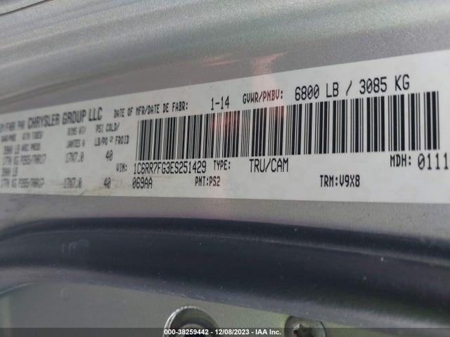 RAM 1500 St 2014 1C6RR7FG3ES251429 Image 9