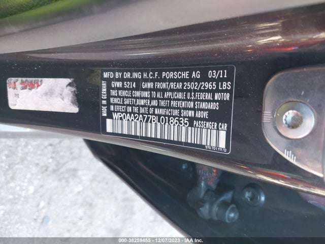 2011 PORSCHE PANAMERA WP0AA2A77BL018635 Photo 8