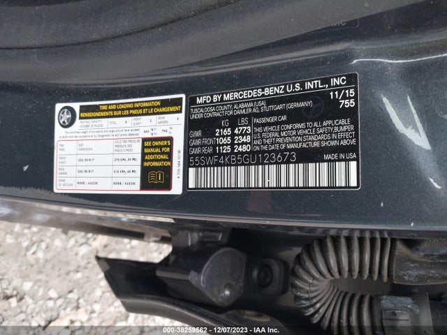 55SWF4KB5GU123673 Mercedes-Benz C 300 Sport 4matic/luxury 4matic/4matic